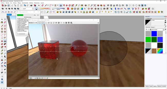 Create different realistic glass materials in V-ray for sketchup
