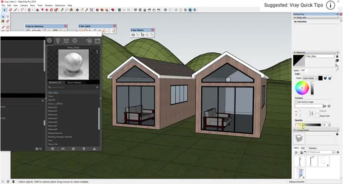 How to resolve v-ray glass transparency issue in v-ray 3.6 for sketchup