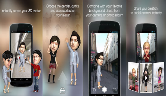 Insta3D - The first ever mobile based application to convert any photograph into realistic animated 3D avatar