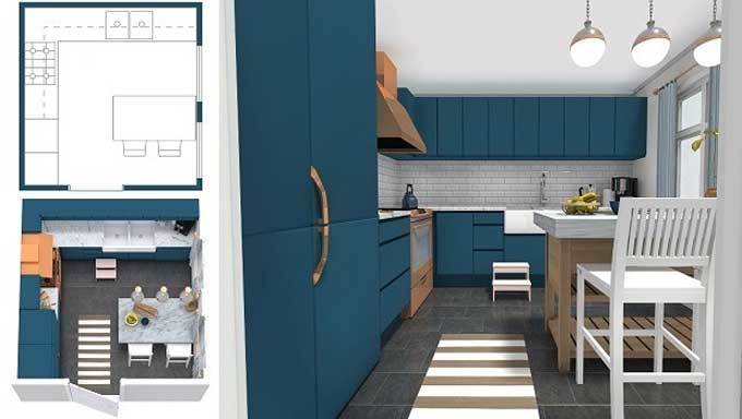 Take Advantage of tools like Room-Sketcher to design your kitchen like a Professional