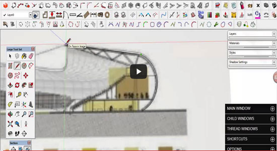 Modeling Stadium in SketchUp