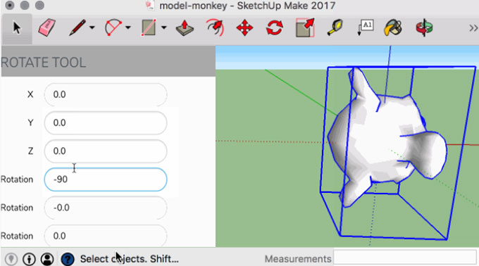 The move rotate tool for sketchup