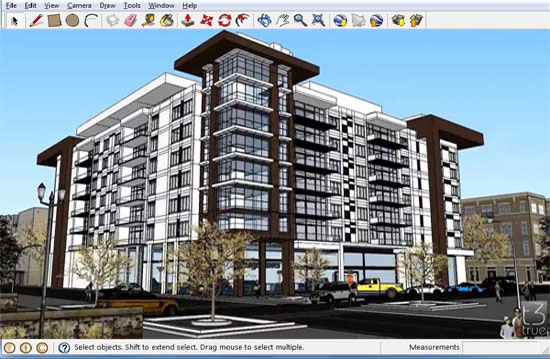 How to apply sketchup for creating a multistory house model