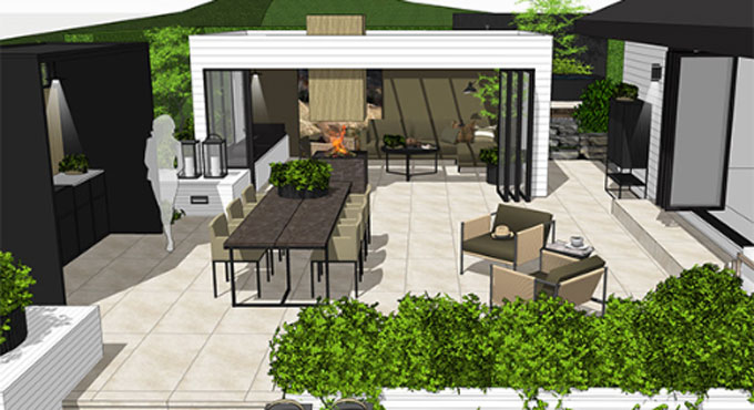 Designing Outdoor Living Spaces with SketchUp: Tips and Techniques