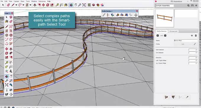 Use Profile Builder 2 for SketchUp to create an Assembly for a Bookshelf