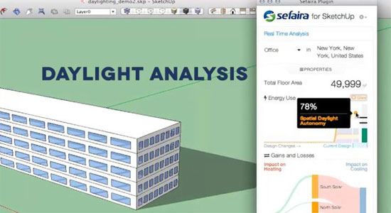Sefaira for Sketchup with Daylighting