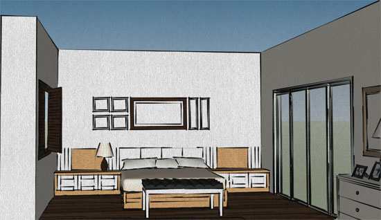 How to apply sketchup for creating design of a space saving multipurpose bed