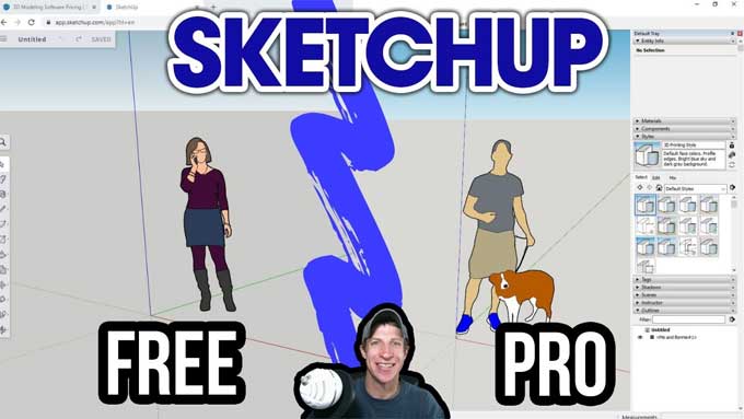 How is SketchUp Pro different from SketchUp Free?