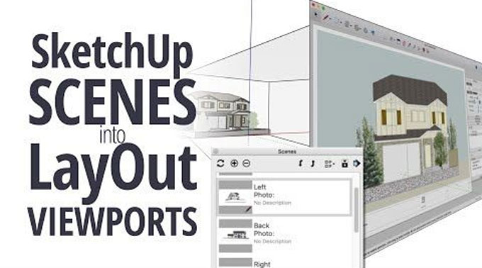 How to Connect SketchUp Scenes to LayOut Viewports