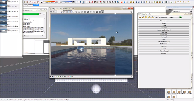 How to create realistic pool water material in sketchup, vray and photoshop