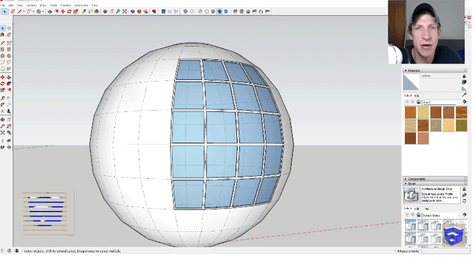 How to produce glass in sketchup models with lattice maker