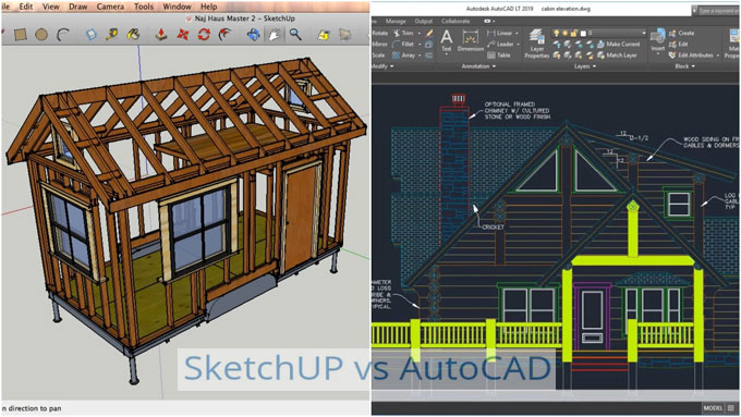What to Choose? Sketchup or AutoCAD?