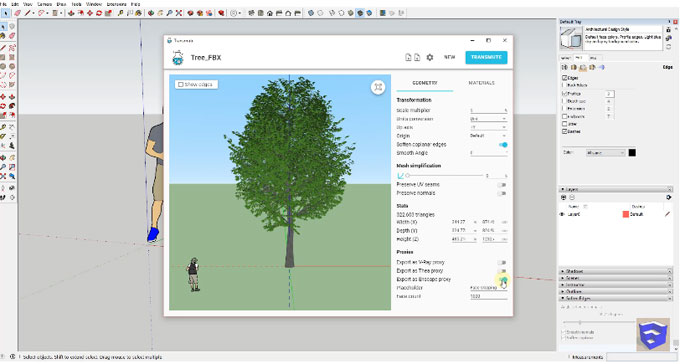 Demo of transmutr, a brand new sketchup extension