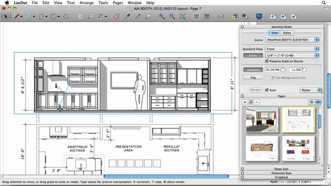 Using Trimble layout with SketchUp