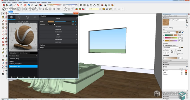 Brief demonstration of V-Ray for SketchUp 3.0