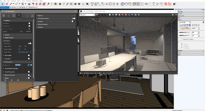 Interior lighting with v-ray for sketchup