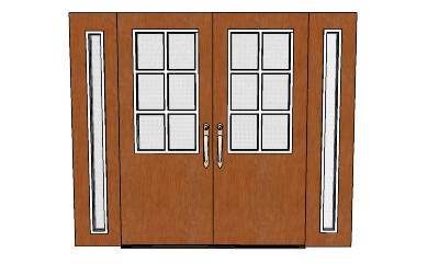 3D Double-Entry-Doors