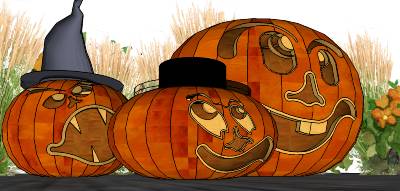 The 3D Halloween Pumpkins 