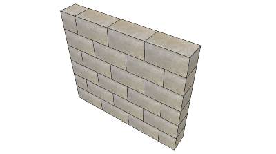 3D Masonry Wall