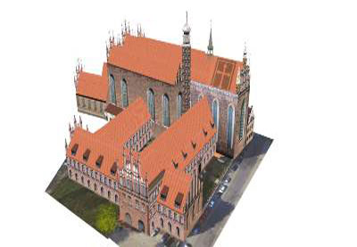 Kościół św Trójcy i Muzeum Narodowe w Gdańsku 3D