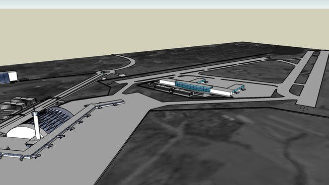 Sketchup model - Airport