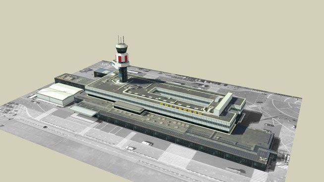 Sketchup model - Rotterdam The Hague Airport