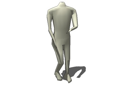 Standing male mannequin