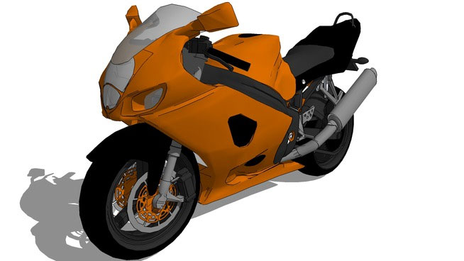 Sketchup model - Suzuki Hayabusa Bike