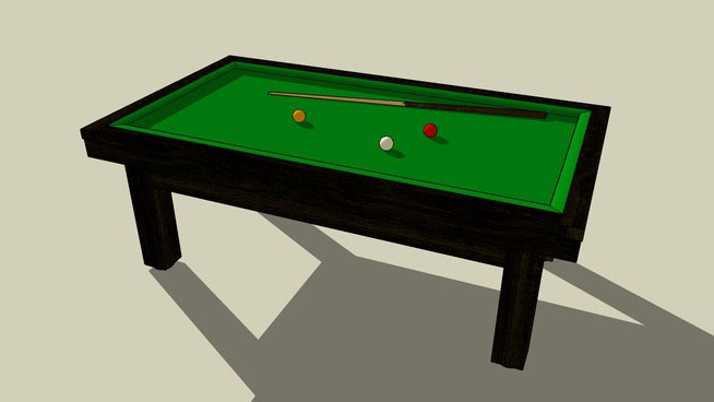 Sketchup model - French Billiard