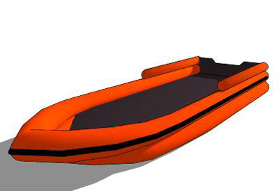 Rescue Boat in SketchUp
