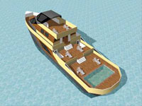 Luxury Boat in SketchUp