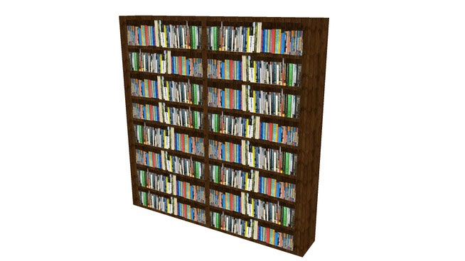 Sketchup model - Bookshelves