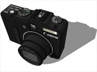 Powershot G9 Camera in SketchUp
