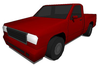 Large Regular Cab Pickup Truck