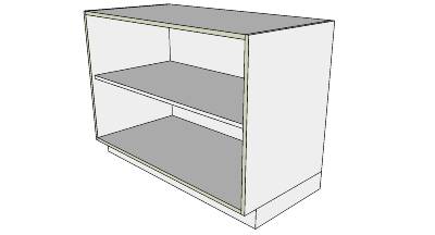 3D Base open in sketchup
