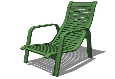 Deck lounge chair