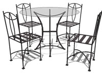 Iron table set