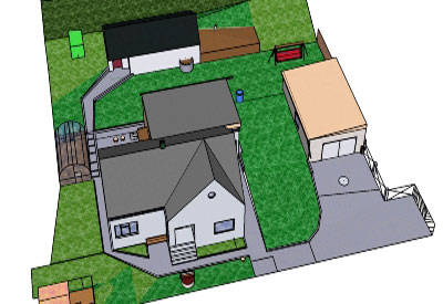 House Yard with Garden