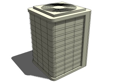 3D Air conditioner unit smaller dimension in sketchup
