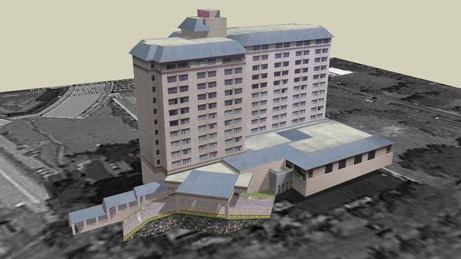 Sketchup model - Cebu City Marriott Hotel