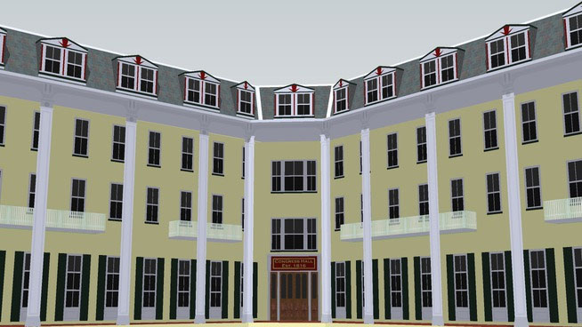 Sketchup model - Congress Hall Hotel