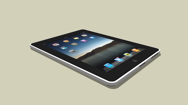 Sketchup model : Apple iPad