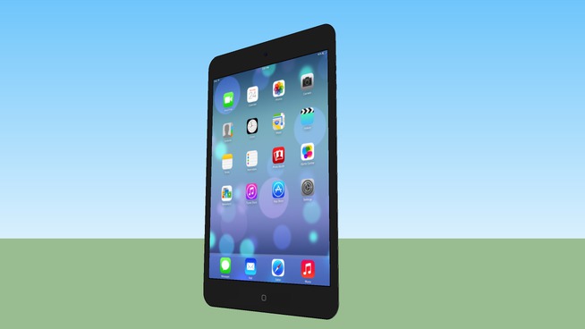 Sketchup model : iPad Air 16GB
