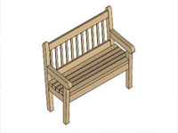 Bench Wood Highback