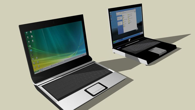 Sketchup model - HP laptops