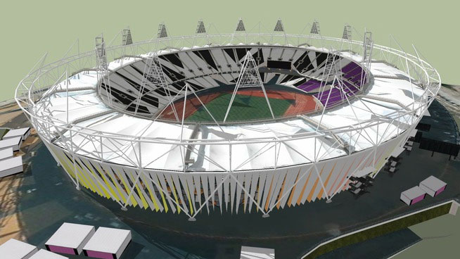 Sketchup model - Olympic Stadium London