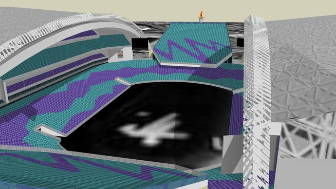Sketchup model - Olympic Stadium Australia