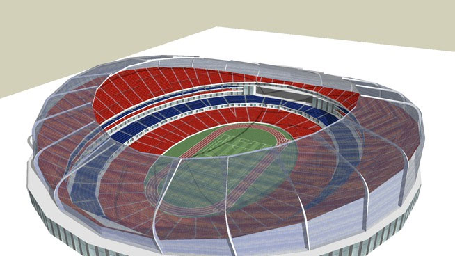 Sketchup model - Bank of Atlantia Stadium