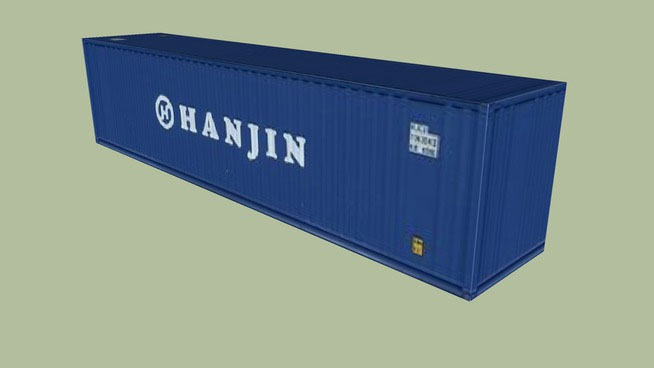 Sketchup model - Hanjin Container