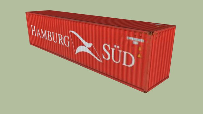 Sketchup model - Hamburg Sud Container